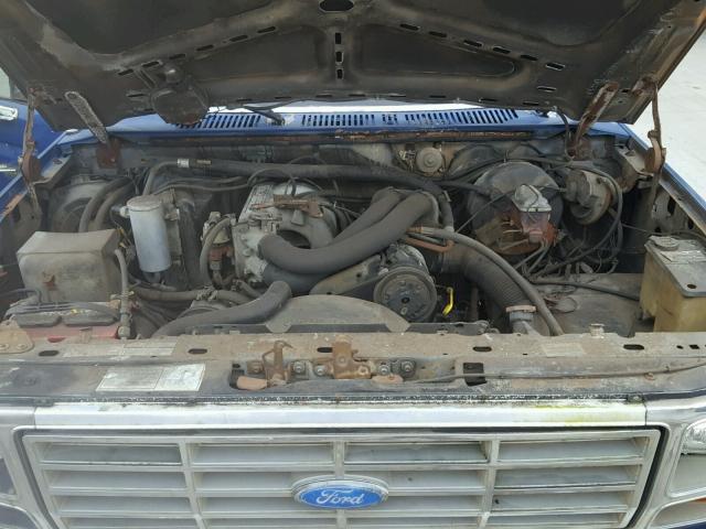 1FTCF15N2GLA23973 - 1986 FORD F150 BLUE photo 7