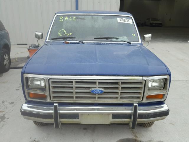 1FTCF15N2GLA23973 - 1986 FORD F150 BLUE photo 9