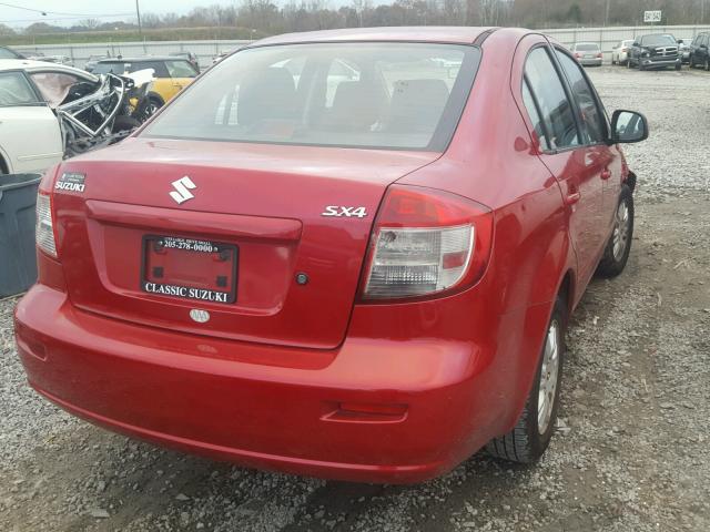 JS2YC5A30C6301603 - 2012 SUZUKI SX4 LE RED photo 4