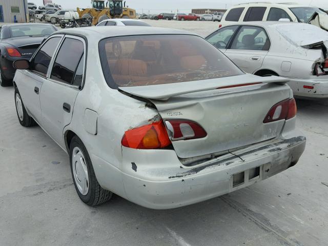 1NXBR12E5YZ379445 - 2000 TOYOTA COROLLA VE SILVER photo 3