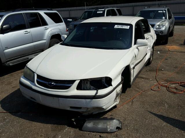 2G1WF52E949417250 - 2004 CHEVROLET IMPALA WHITE photo 2