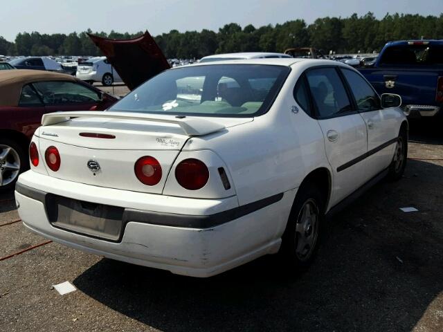 2G1WF52E949417250 - 2004 CHEVROLET IMPALA WHITE photo 4