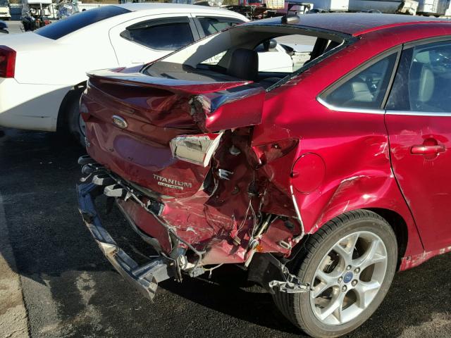 1FADP3J23EL122412 - 2014 FORD FOCUS TITA RED photo 9