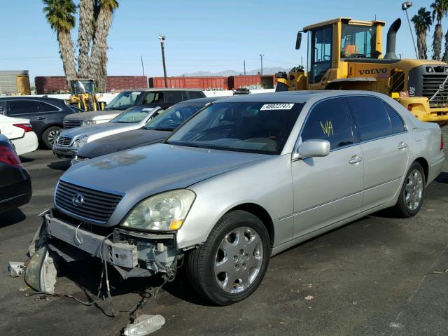 JTHBN30F830100642 - 2003 LEXUS LS 430 SILVER photo 2