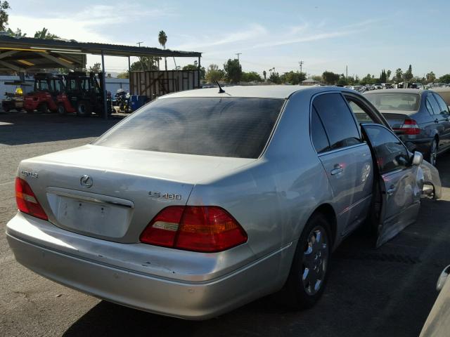 JTHBN30F830100642 - 2003 LEXUS LS 430 SILVER photo 4