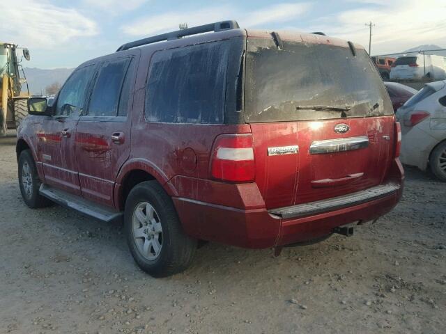 1FMFU15558LA35583 - 2008 FORD EXPEDITION RED photo 3