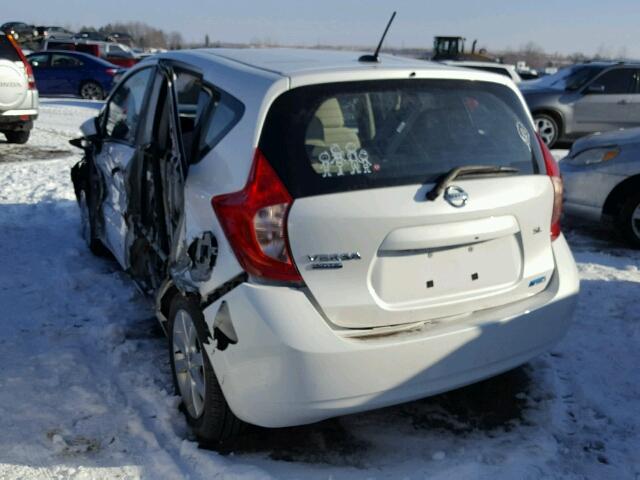 3N1CE2CP2FL415595 - 2015 NISSAN VERSA NOTE WHITE photo 3