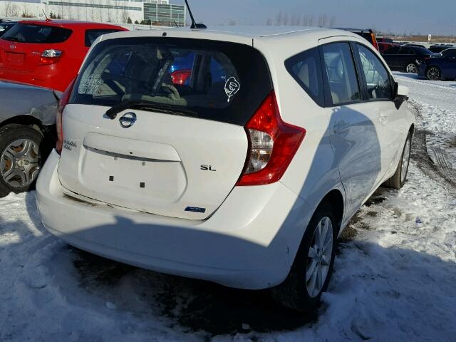 3N1CE2CP2FL415595 - 2015 NISSAN VERSA NOTE WHITE photo 4