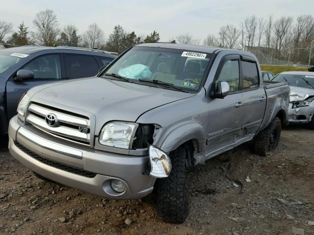 5TBDT44164S442828 - 2004 TOYOTA TUNDRA DOU SILVER photo 2