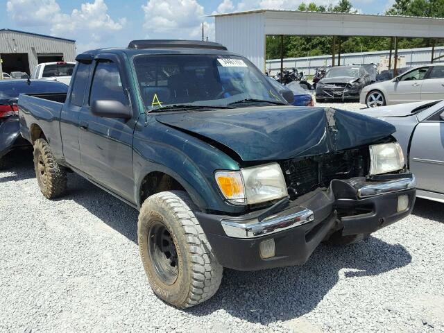 4TAWN72N9YZ607482 - 2000 TOYOTA TACOMA XTR GREEN photo 1