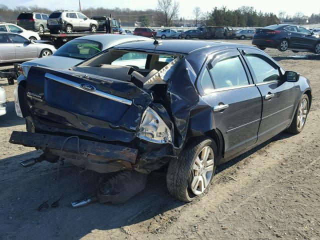 3FAHP02168R168716 - 2008 FORD FUSION SEL BLUE photo 4