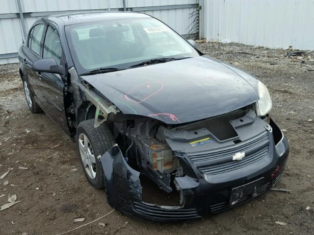 1G1AK55F977315754 - 2007 CHEVROLET COBALT LS BLACK photo 1