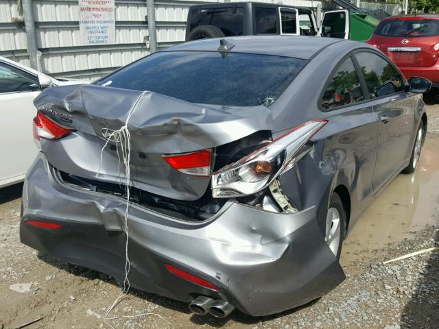 KMHDH6AE0DU005488 - 2013 HYUNDAI ELANTRA CO SILVER photo 4