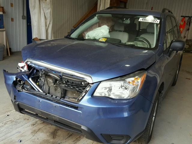 JF2SJABC2GH460664 - 2016 SUBARU FORESTER 2 BLUE photo 2