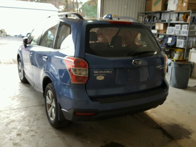 JF2SJABC2GH460664 - 2016 SUBARU FORESTER 2 BLUE photo 3