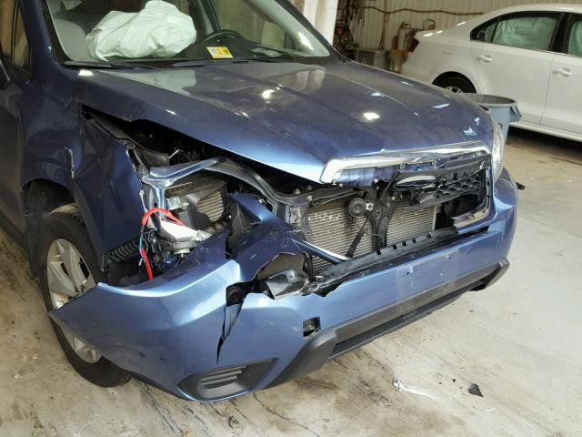 JF2SJABC2GH460664 - 2016 SUBARU FORESTER 2 BLUE photo 9