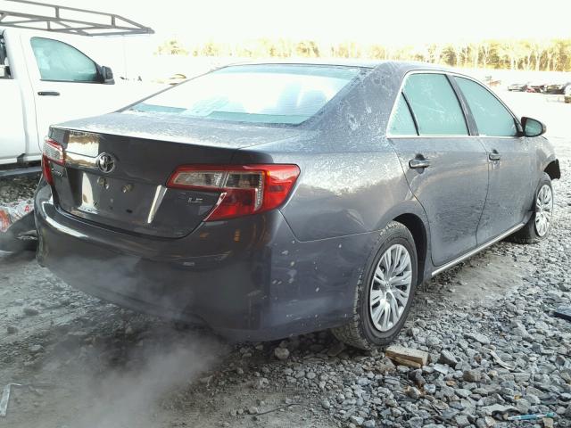 4T4BF1FK4DR278163 - 2013 TOYOTA CAMRY L GRAY photo 4