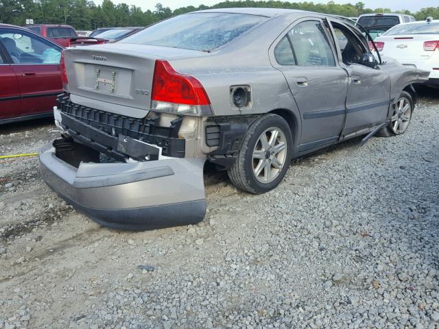 YV1RS61R822121412 - 2002 VOLVO S60 BEIGE photo 4