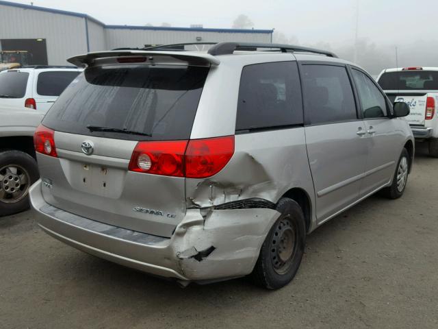 5TDZA23CX6S430162 - 2006 TOYOTA SIENNA CE SILVER photo 4