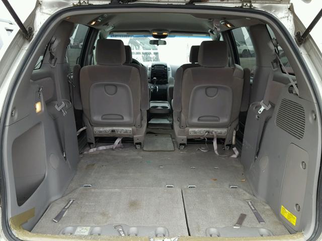 5TDZA23CX6S430162 - 2006 TOYOTA SIENNA CE SILVER photo 9