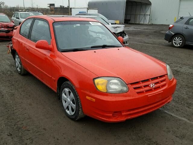 KMHCG35GX3U253769 - 2003 HYUNDAI ACCENT BAS RED photo 1