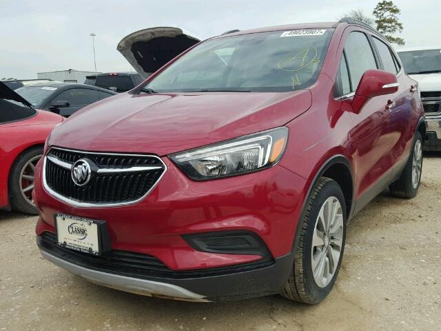 KL4CJASB1HB032626 - 2017 BUICK ENCORE PRE RED photo 2