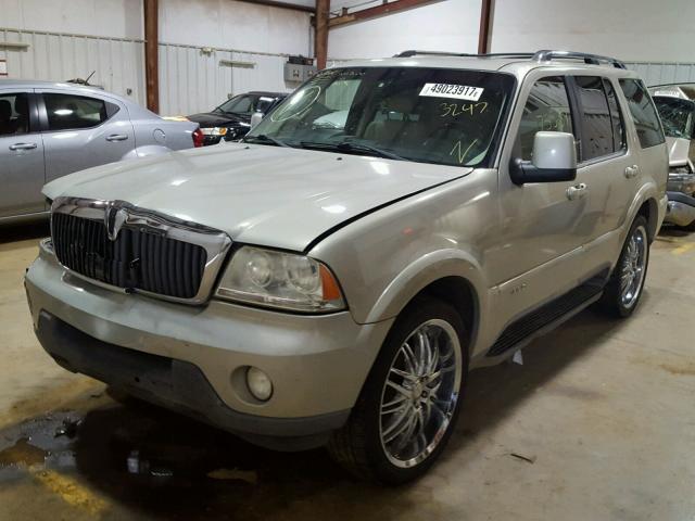 5LMEU78H33ZJ23247 - 2003 LINCOLN AVIATOR GOLD photo 2