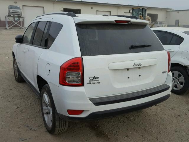 1J4NF1FB5BD283620 - 2011 JEEP COMPASS SP WHITE photo 3