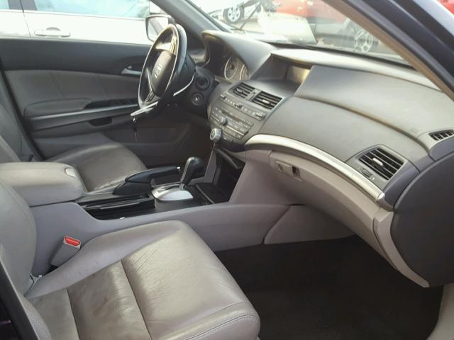 1HGCP36849A005704 - 2009 HONDA ACCORD EXL BLUE photo 5