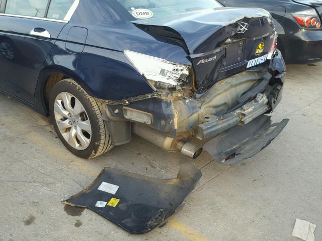 1HGCP36849A005704 - 2009 HONDA ACCORD EXL BLUE photo 9