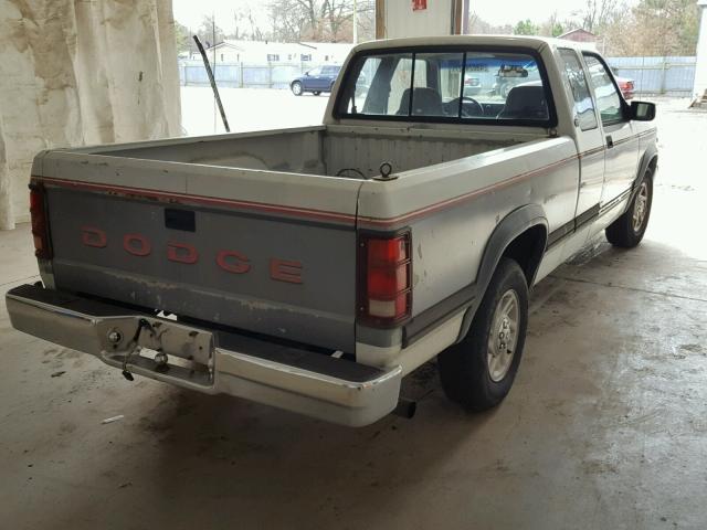 1B7FL23X8MS304712 - 1991 DODGE DAKOTA WHITE photo 4