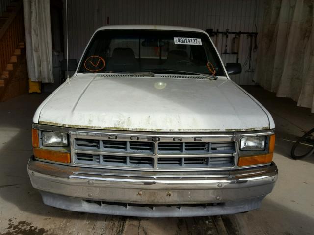 1B7FL23X8MS304712 - 1991 DODGE DAKOTA WHITE photo 9