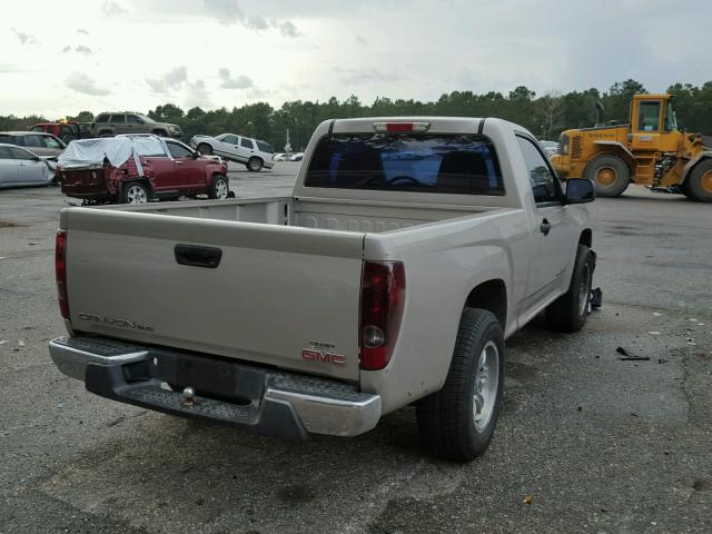 1GTCS148848223293 - 2004 GMC CANYON TAN photo 4