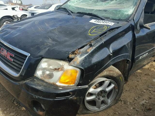 1GKDT13S242382610 - 2004 GMC ENVOY BLACK photo 9