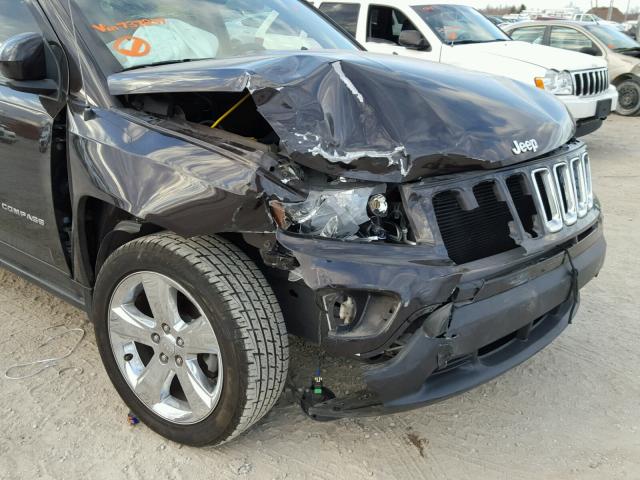 1C4NJCCBXED737837 - 2014 JEEP COMPASS LI BROWN photo 9