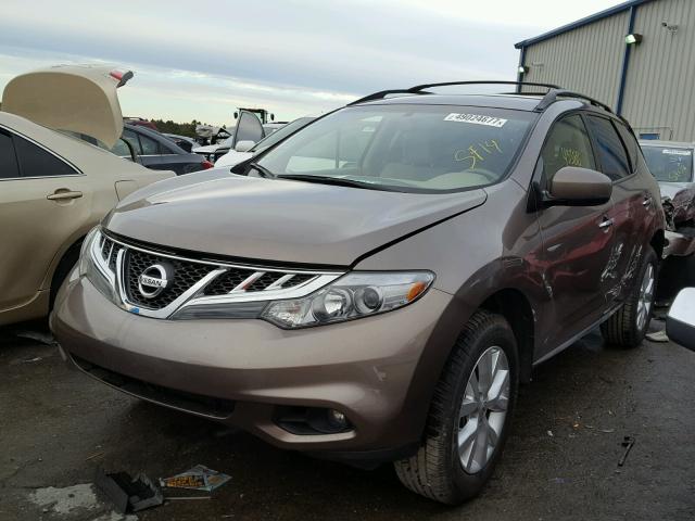 JN8AZ1MU8EW410969 - 2014 NISSAN MURANO S BROWN photo 2