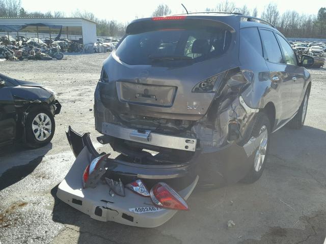 JN8AZ1MU8EW410969 - 2014 NISSAN MURANO S BROWN photo 4