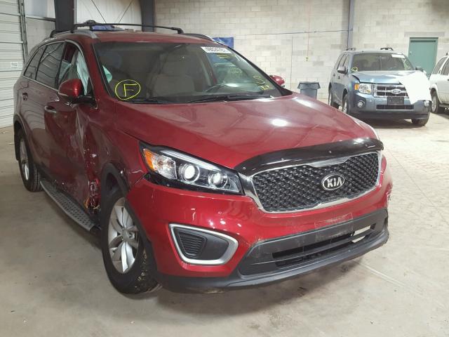 5XYPGDA59GG108536 - 2016 KIA SORENTO LX RED photo 1