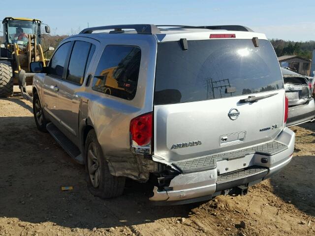 5N1BA08D29N606828 - 2009 NISSAN ARMADA SE SILVER photo 3