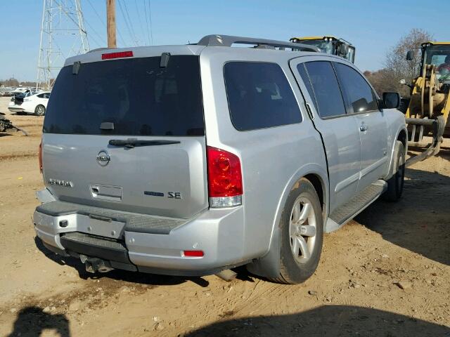 5N1BA08D29N606828 - 2009 NISSAN ARMADA SE SILVER photo 4