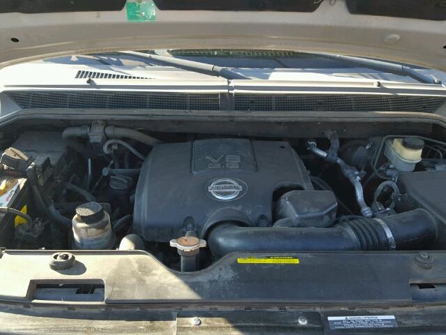 5N1BA08D29N606828 - 2009 NISSAN ARMADA SE SILVER photo 7