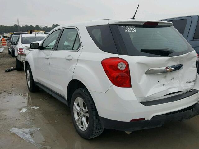 2GNALBEK1D6424440 - 2013 CHEVROLET EQUINOX LS WHITE photo 3