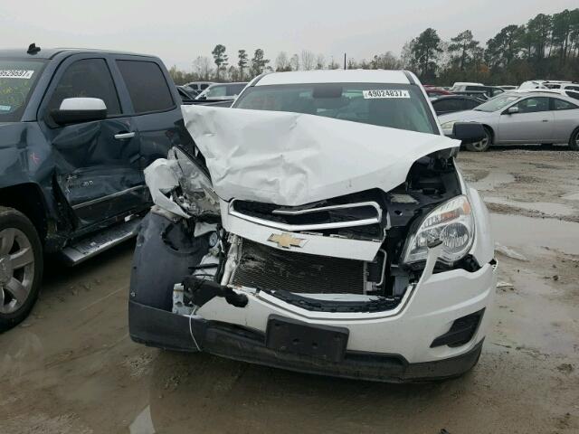 2GNALBEK1D6424440 - 2013 CHEVROLET EQUINOX LS WHITE photo 9