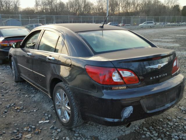 1C3LC66M97N526274 - 2007 CHRYSLER SEBRING LI BLACK photo 3