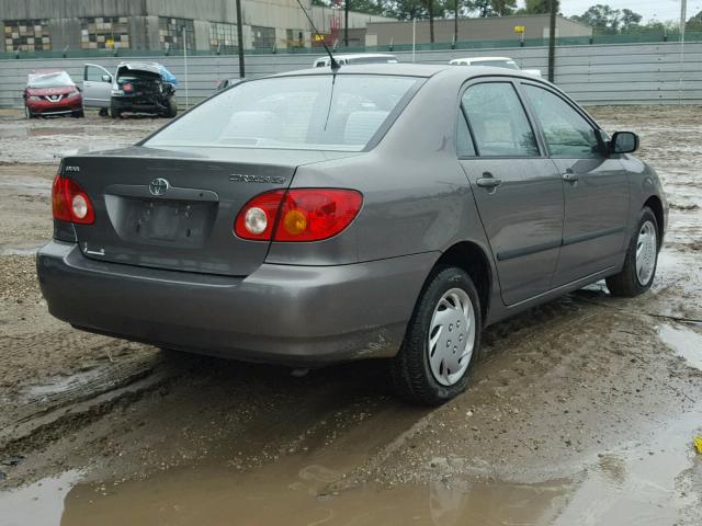 1NXBR32E33Z181306 - 2003 TOYOTA COROLLA CE GRAY photo 4