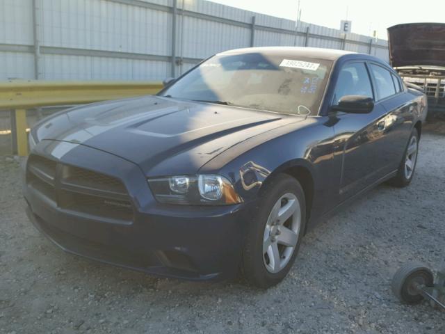 2C3CDXAT6CH131859 - 2012 DODGE CHARGER PO BLUE photo 2