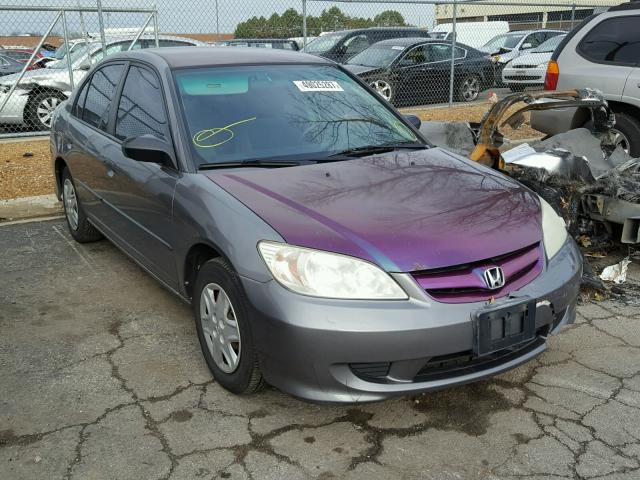 1HGES16335L024940 - 2005 HONDA CIVIC DX V GRAY photo 1