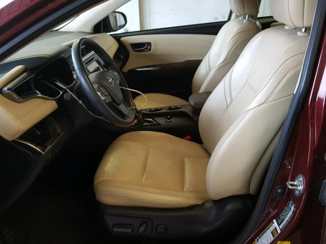 4T1BK1EB9EU132088 - 2014 TOYOTA AVALON BAS BURGUNDY photo 5