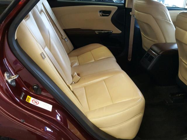 4T1BK1EB9EU132088 - 2014 TOYOTA AVALON BAS BURGUNDY photo 6