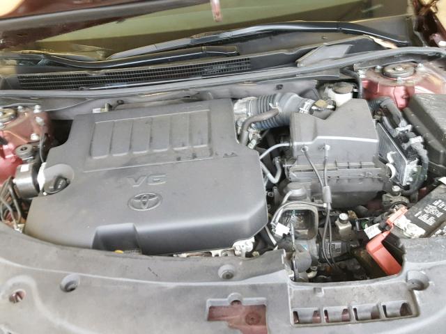 4T1BK1EB9EU132088 - 2014 TOYOTA AVALON BAS BURGUNDY photo 7
